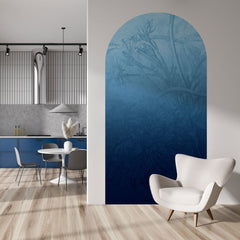Blue Ombre Flower – Tapeta Łuk Standard