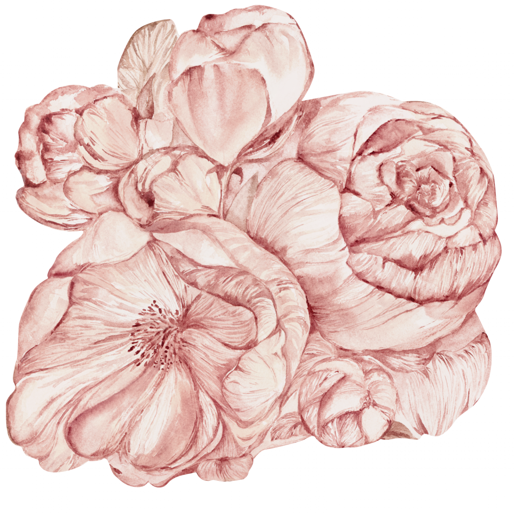 Brassica Pink – Tapeta Koło Standard