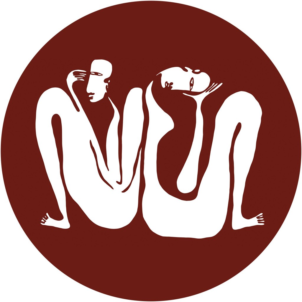 Couple Burgundy – Tapeta Koło Standard