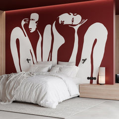 Couple Burgundy – Tapeta w rolkach