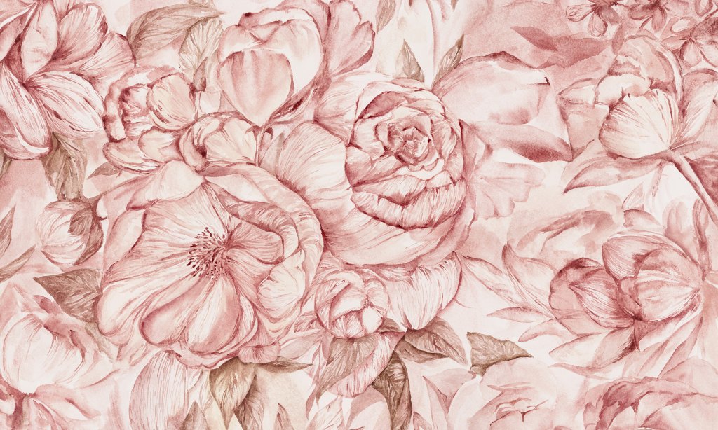 Brassica Pink – Tapeta w rolkach