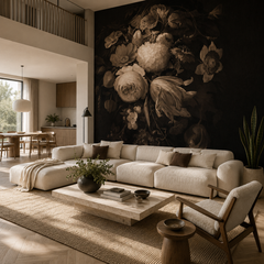 Boudoir Beige – Tapeta w rolkach