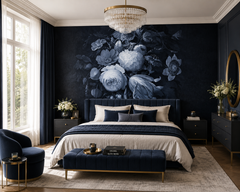 Boudoir Navy – Tapeta w rolkach
