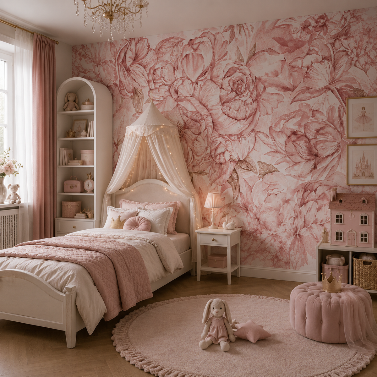 Brassica Pink – Tapeta w rolkach