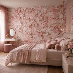 Brassica Pink – Tapeta w rolkach